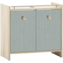 Tchibo - Waschbeckenunterschrank »Sonderby« - 65x33x62,2cm - silber -