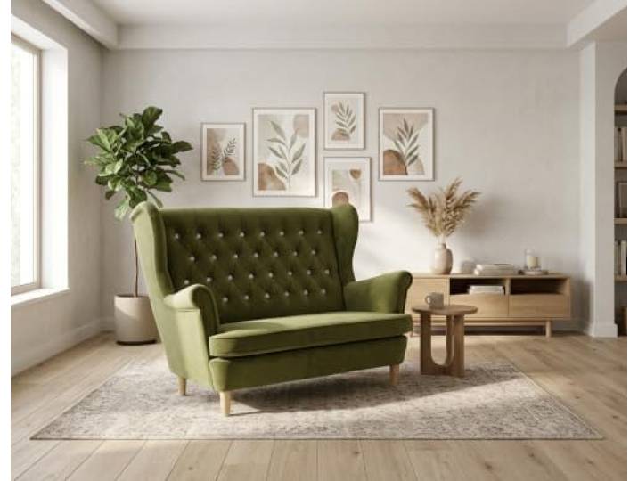 Family Meble Zweisitzer-Ohrensofa Gaja Classic – Aura Royal 313