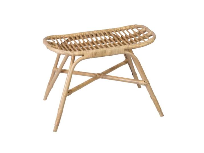 Petit banc en rotin naturel 60x64x40