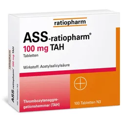 ASS ratiopharm 100 mg TAH 50 St