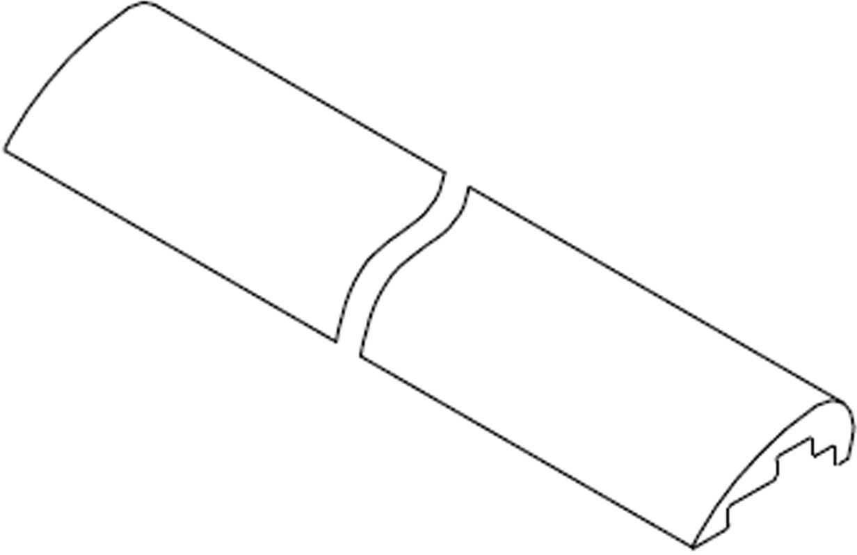 HSK Set replacement water bar set 100 cm, straight E100050-2