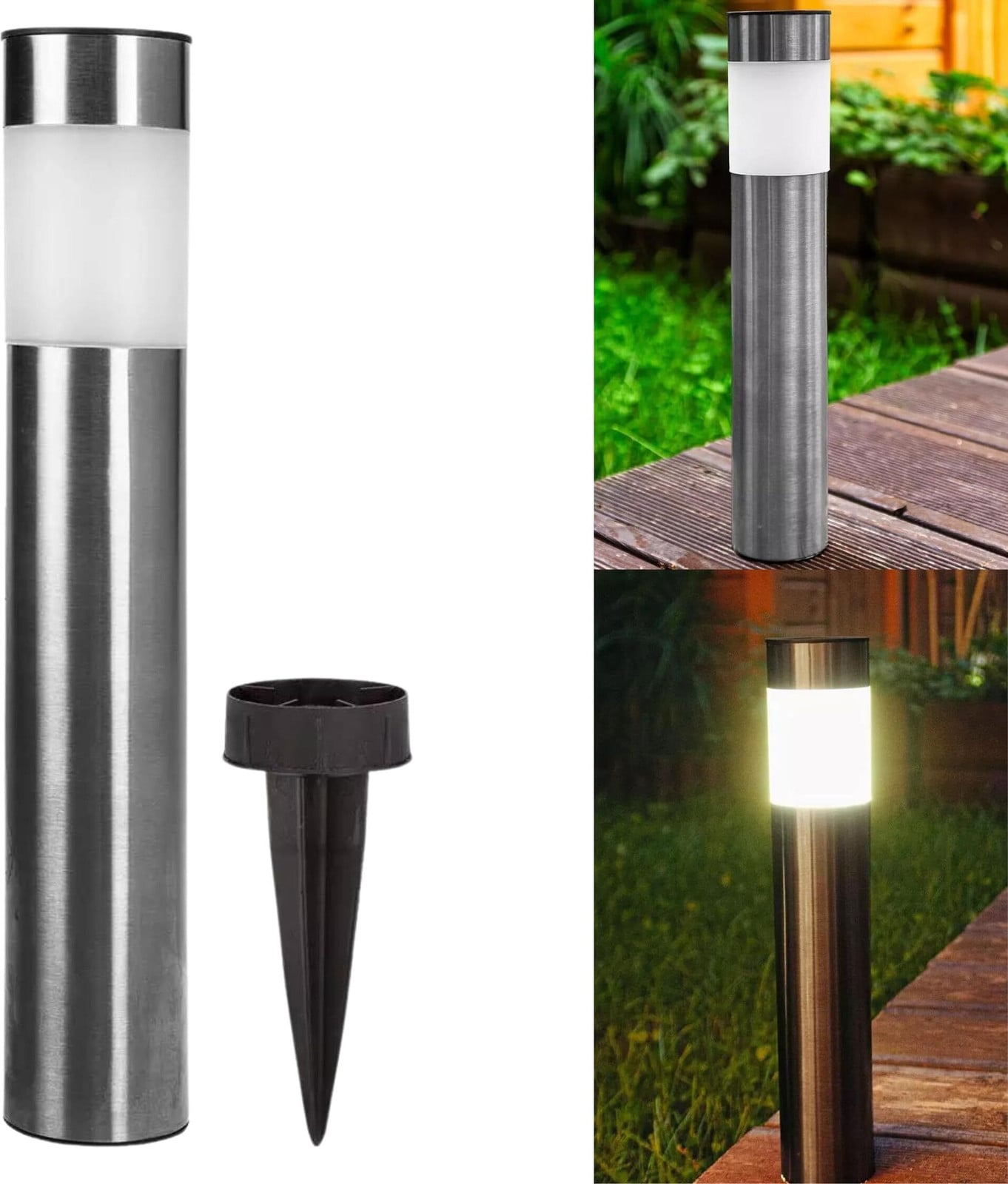 Neo Tools LED Tuinpaal met Zonnepaneel