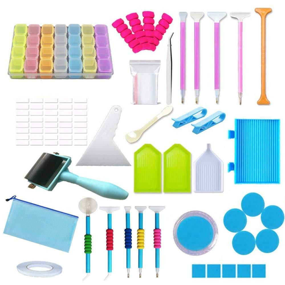 Solidchoice - 74-delige Diamond Painting Tool Set met Opbergdoos