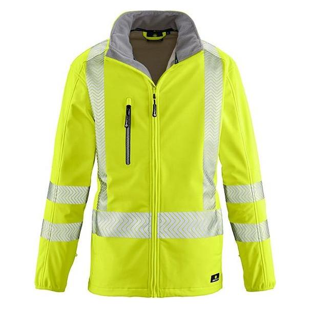 BIG Arbeitsschutz Warnschutz-Softshelljacke TYL leuchtgelb,Gr.6XL (6XL) (228247)