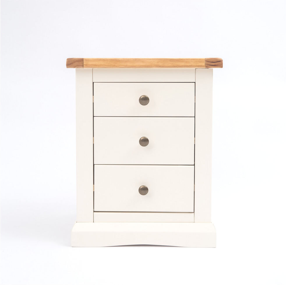 August Grove Cisneros 45 cm W Bedside Table Antique Brass 56cm H X 45cm W X 40cm D