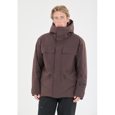 Winterjacke CMP, Herren, Gr. L, braun (wine), Obermaterial: 100% Polyester. Futter: 100% Polyester. Wattierung: 100% Polyester, Jacken Winterjacke, Feel Warm Flat, verschweißte Nähte, wind-und wasserabweisend