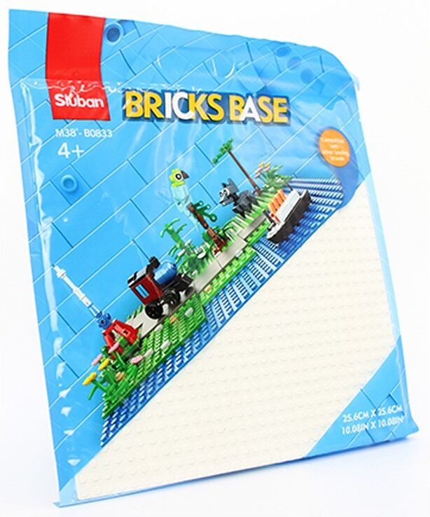 Plaque de base blanc 25,6 x 25,6 cm - Sluban