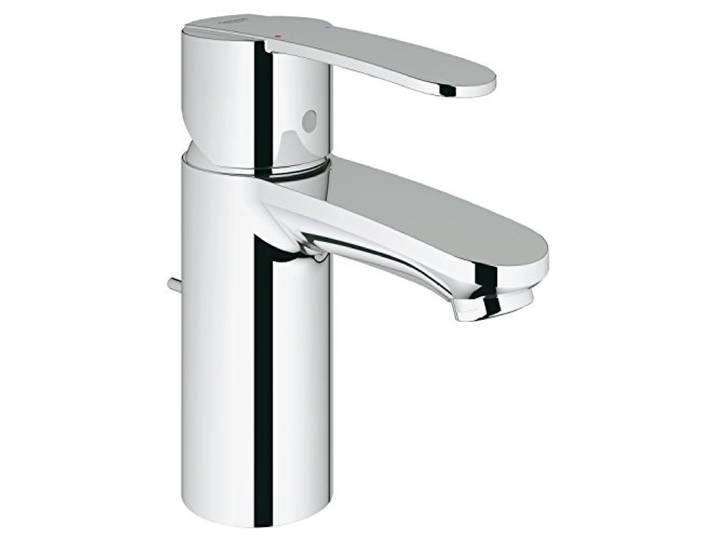 GROHE Wave Cosmopolitan, Waschtischarmatur (mit Zugstangen-Ablauf, Wasserhahn für das Bad, langlebige Oberfläche, einfache Installation), chrom, 23202000