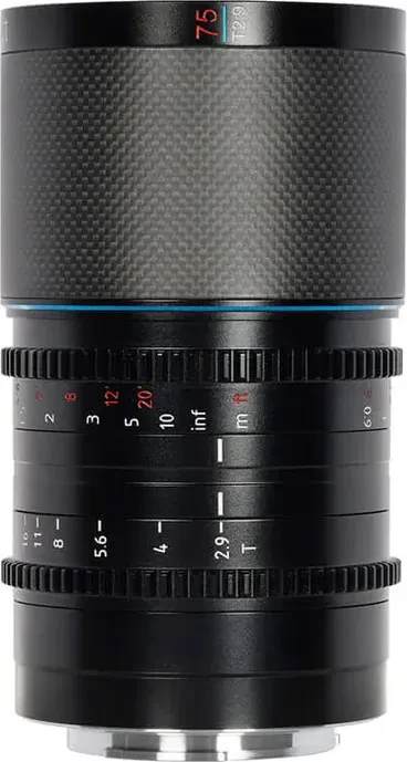 SIRUI Saturn 75mm T2.9 1.6x Carbon Fiber Full-frame Anamorphic RF Mount (Blue Flare)