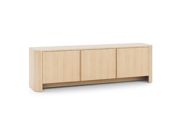 Wohnzimmer Schrank Lowboard mit 168 cm Breite, in Eiche, 3 Türen modern