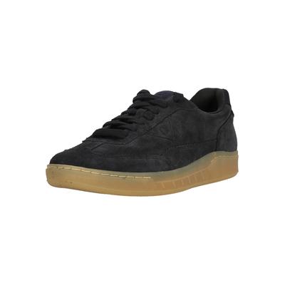 Sneaker CLARKS "CraftRally Ace", Herren, Gr. 41, schwarz (blau), Leder, Schuhe Sneaker, mit Retro-Tennissilhouette