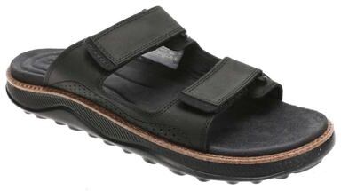 Merrell Cove Leather Slide - Mens 13 Black Sandal Medium