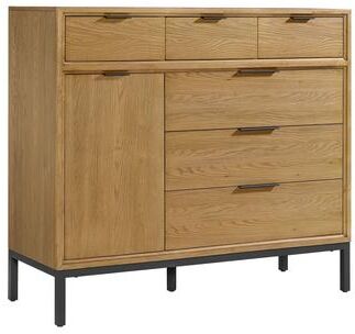 Intercon Newport 6-Drawer Gentleman's Chest, Natural Oak