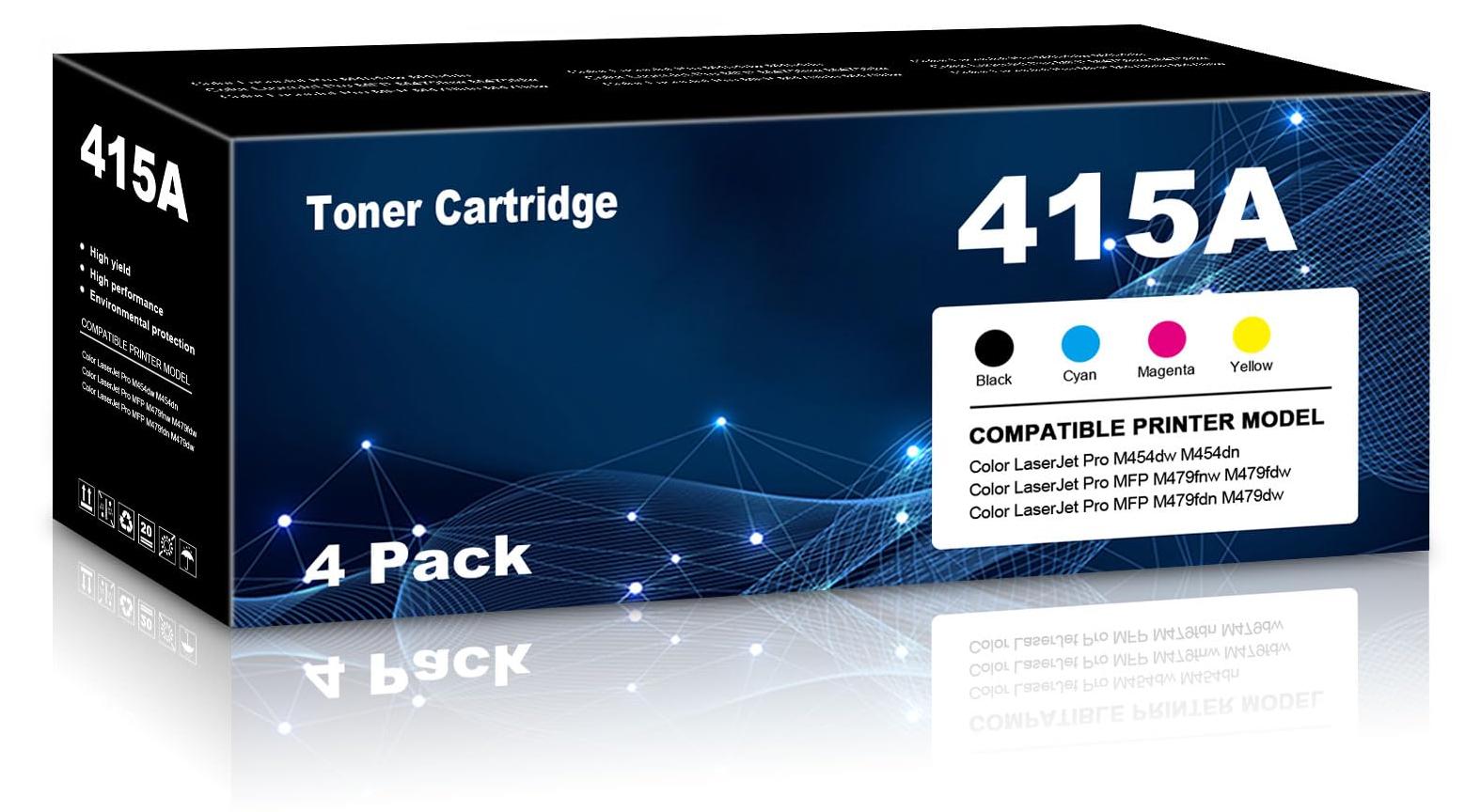 Tonerkartuschen 415A Multipack, 4 Stück, für HP M454/M479