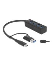 Delock Hub 4 x USB 3.2 Gen 1 + 1 x USB-C 1 Desktop (63828)