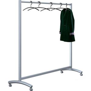 Kerkmann Garderobenständer Event 6030, silber, mit Rollen, aus Metall, 171 x 178cm