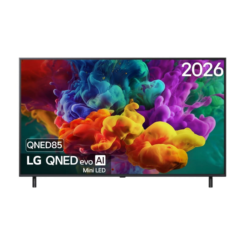 LG 55QNED85B6B 55 inch QNED evo Mini LED 4K Smart TV met 144 Hz VRR, Dolby Vision en Dolby Atmos, Zwart