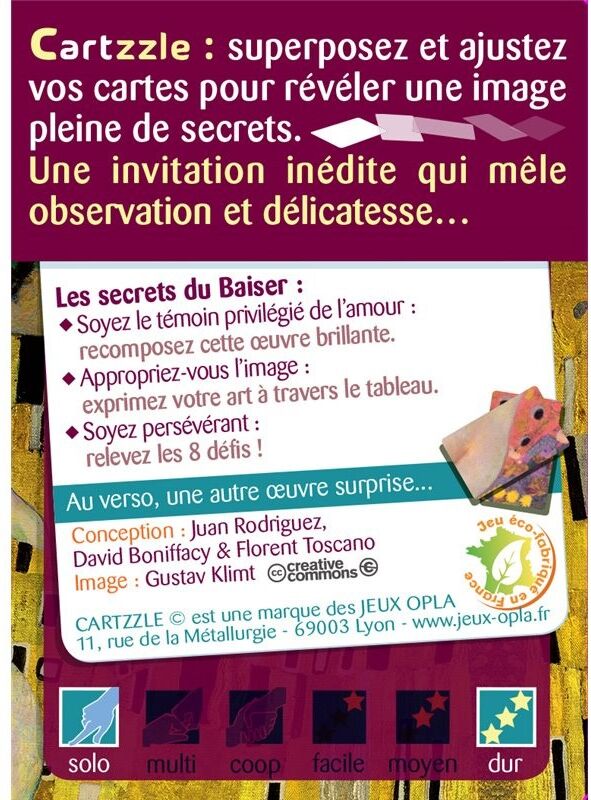 Jeux OPLA Cartzzle Le Baiser
