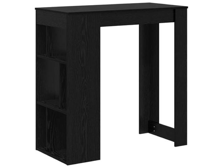 GPUTYGHN Bartisch 102 x 50 x 103,5 cm Holzwerkstoff Schwarz Eichen-Optik Rechteckige Form, viel Platz für Essen und Getränke, klare Linien, kompakte Größe, schneller Aufbau zu zweit, trocken