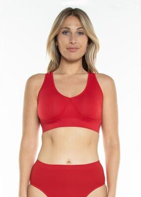 Plus Size Women's The Original Ahh Bra by Rhonda Shear in Cherry Red (Size 1X)
