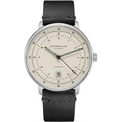 STERNGLAS - HAMBURG PRO - AUTOMATIK - alabaster silber / Vintage 20 nero / 42MM
