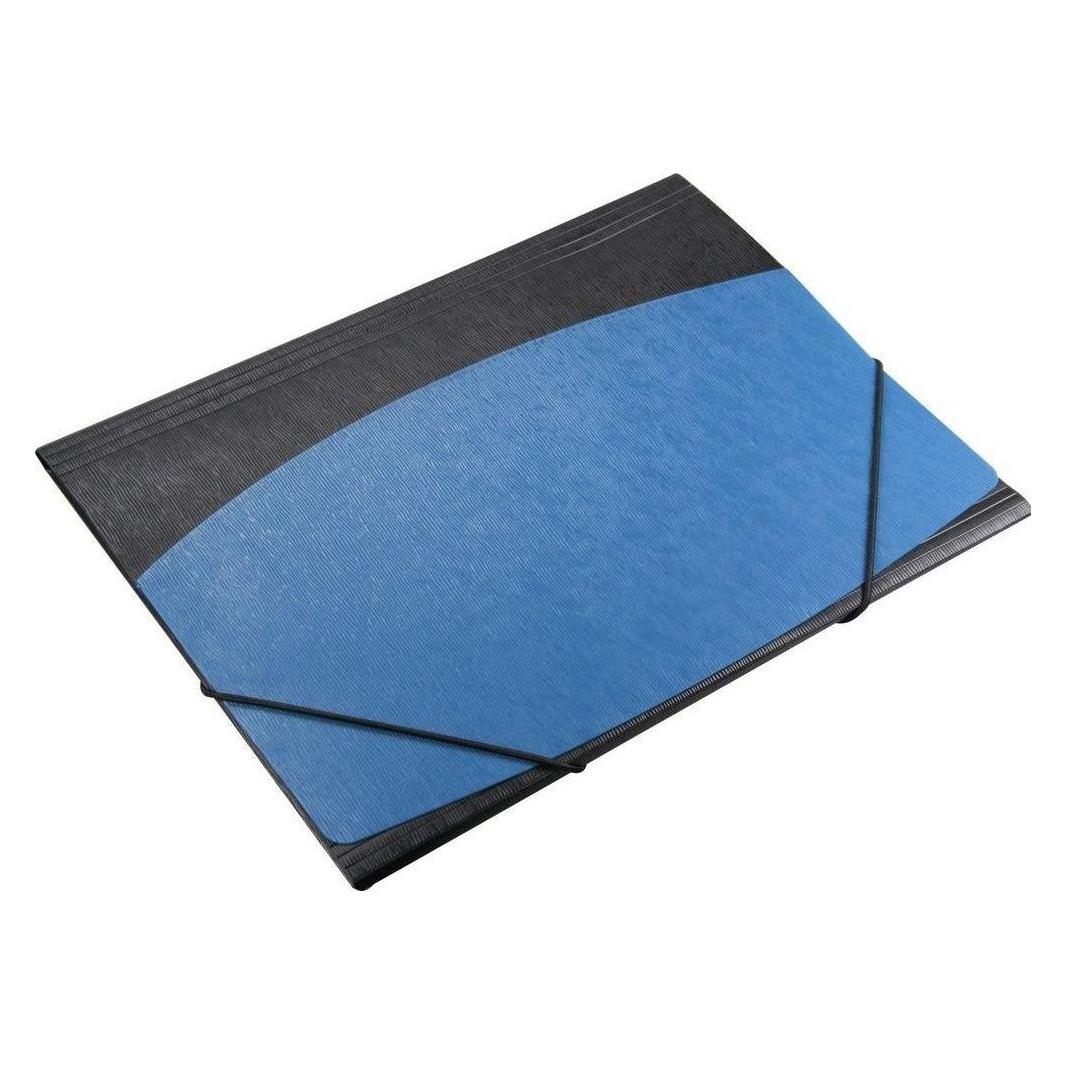Teka A4-Ordner mit Gummiband, schwarz-blauer Rindenstruktur (A4, 1 Stk.) (47997201)