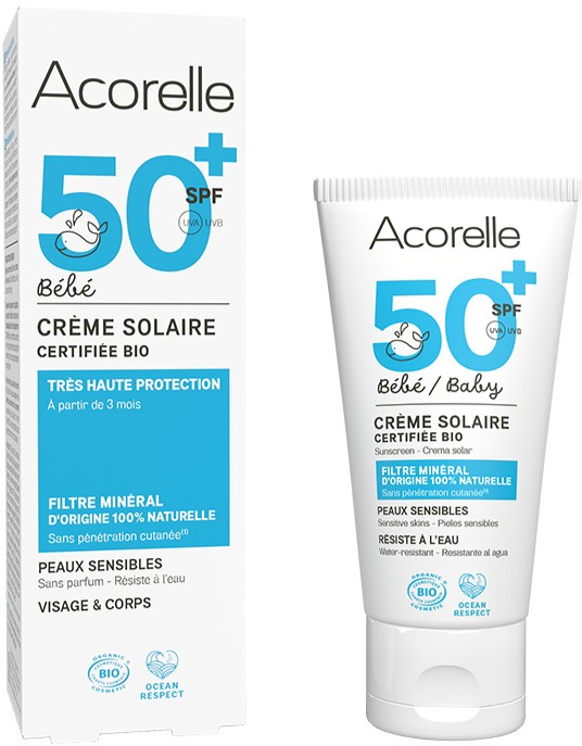 Acorelle Baby Sun Cream Mineral Filter Bio SPF 50+ 50 ml