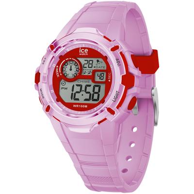 Chronograph ICE-WATCH "ICE digit explorer - Small", rosa (rosa, rot, grau), Armbanduhren, Kinder, rosa, Chronograph, Quarzuhr, Armbanduhr, Kinderuhr, digital, Geschenkidee