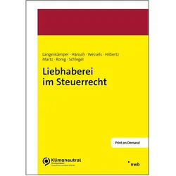 LiebhabereiimSteuerrecht, Fachbücher von Jens u a Wessels LL M, Falco Hänsch, Bernd Langenkämper