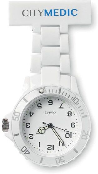 Montre personnalisé analogique infirmière NURWATCH blanc