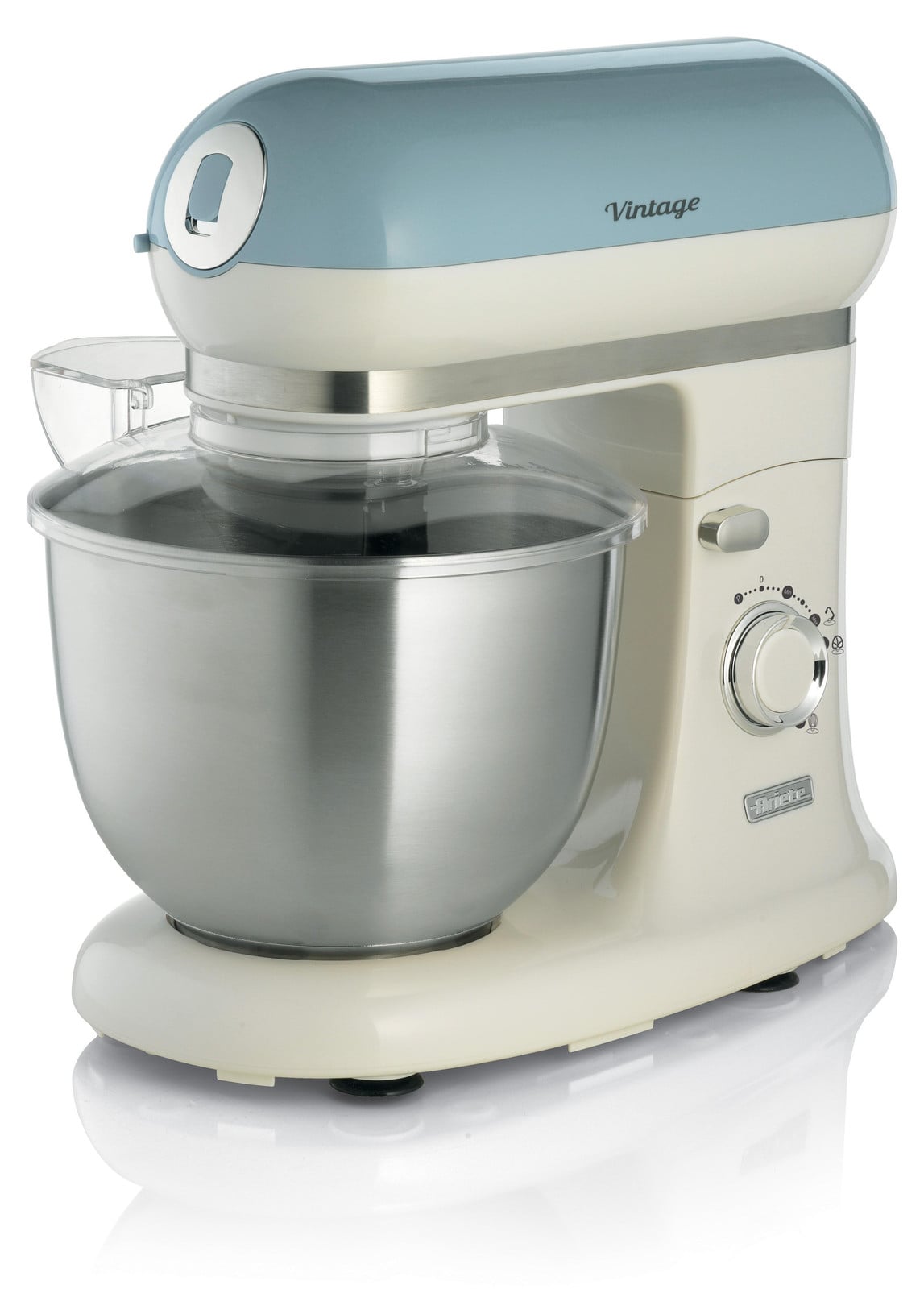 Ariete keukenmachine in vintage design, blauw/wit