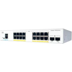 Cisco PoE+ Switch C1000-16P-E-2G-L 16 Port (16 Ports), Netzwerk Switch, Grau