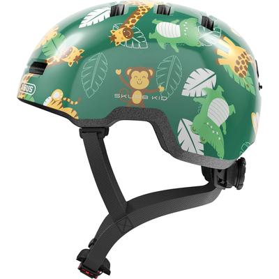 Fahrradhelm ABUS "Skurb Kid" Gr. S, grün (dunkelgrün), Helme, S Kopfumfang: 45cm - 50cm, glänzend
