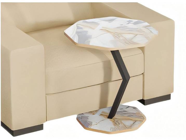 Xlmoebel Beistelltisch XLMOEBEL mehrfarbiger Holz-Tisch im modernen achteckigen Design (Einzeltisch, 1-St., Beistelltisch), Made in Europa