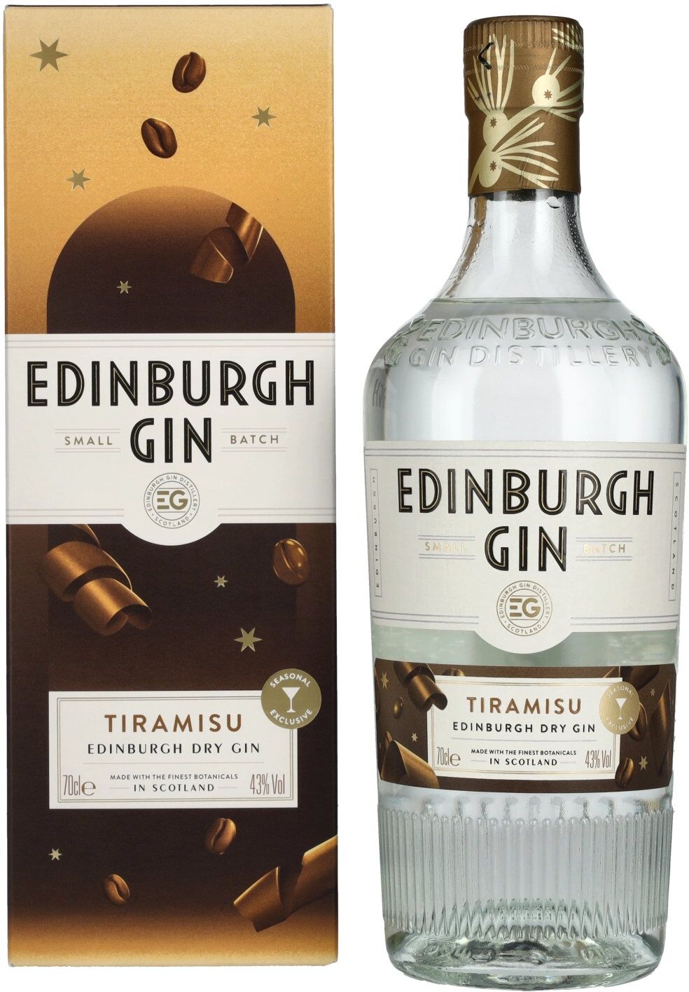 Edinburgh Gin's Edinburgh TIRAMISU Dry Gin 43% Vol. 0,7l in Geschenkbox
