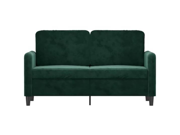 KTHLBRH 2-Sitzer-Sofa, Samt, dunkelgrün, 120 cm Robuster Metallrahmen, Schaumstoffpolsterung, modernes Design, max. Belastung 110 kg