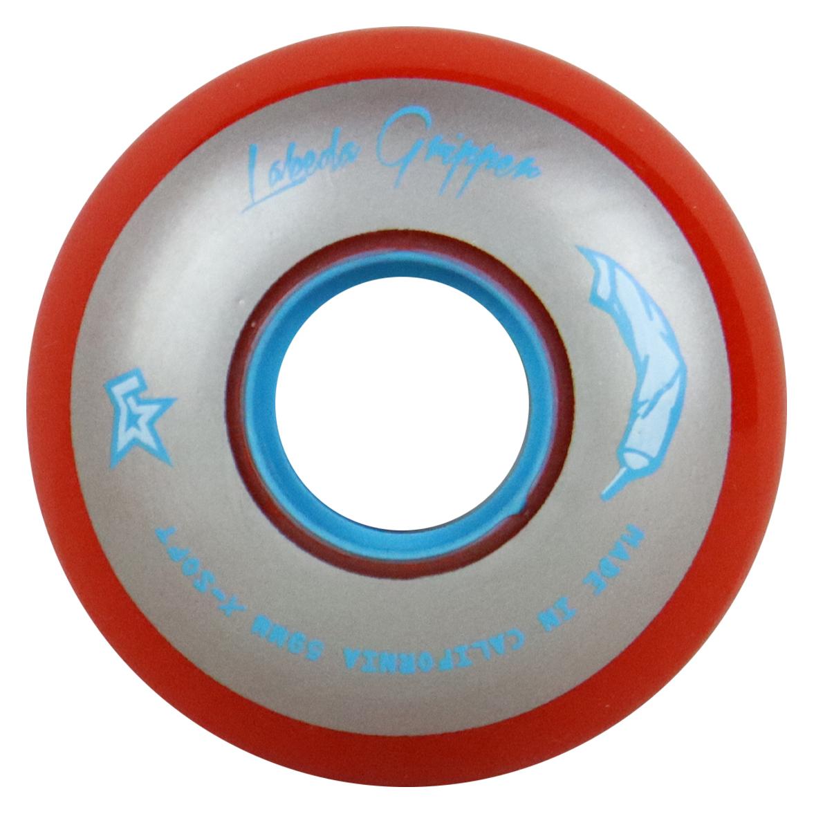 Labeda Gripper X-Soft Red 1 Stück Rollhockey-Räder (59 mm, Blau/Rot) (59 mm) (LABEDA)