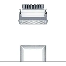 Zumtobel 60818294 LED Decken-Einbauleuchte P-INF Q190H 2500-940 LDO FAL TL