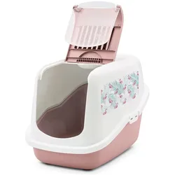Savic Kattenbak Nestor Impression Flamingo Roze / Wit, Katzenklo
