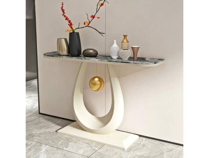 Moderner Konsolentisch Für Flur, Schmaler Beistelltisch Für Wohnzimmer Konsolentisch für hinter das Sofa, dekorativer Tisch im modernen Stil.(C,100cm/39.4in)
