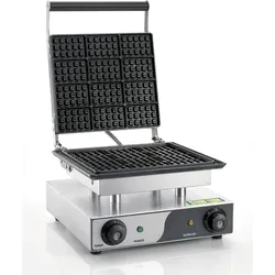 Elektrische Waffelplatte. Konstruktion aus Iniox-Stahl. EasyLine von FIMAR. Modell WM15