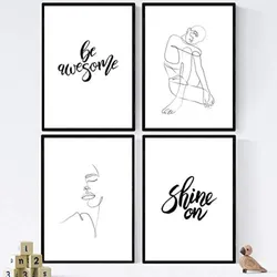 POSTER Set mit 4 ist unglaublich A4 Rahmenlos