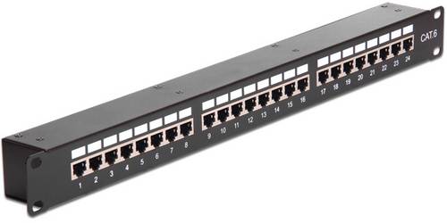 Delock 43295 Patch-Panel 1 HE Schwarz