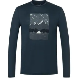 Super Natural, Herren, Funktionsshirt, Outdoor Nights (L), Blau, L