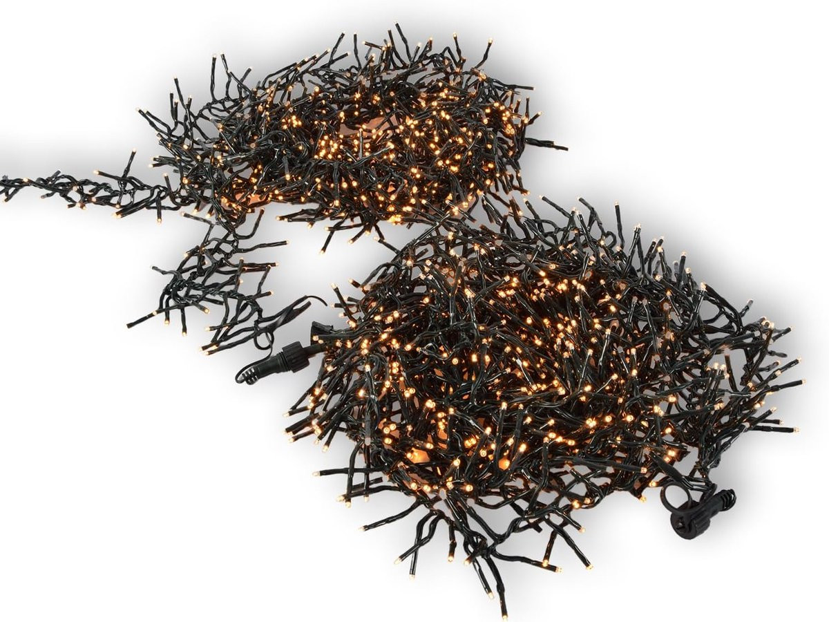 Groene Cluster Lichtketting voor Kerstboom 5,50m met 31V Waterdichte Gloeilampen