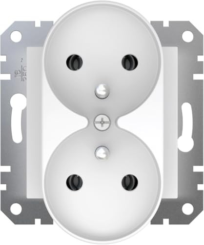 Schneider Electric Asfora Dubbel Stopcontact Wit EPH9810221