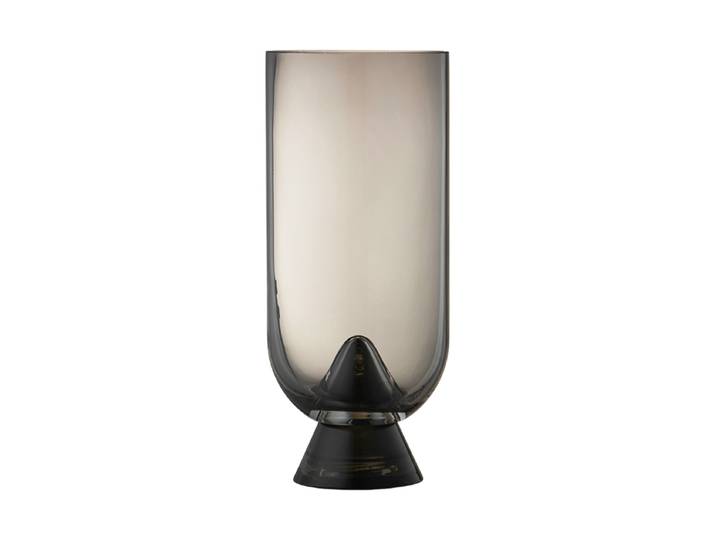 Design Vase „Glacies“ Ø 10.6 x 23.5 cm Schwarz AYTM
