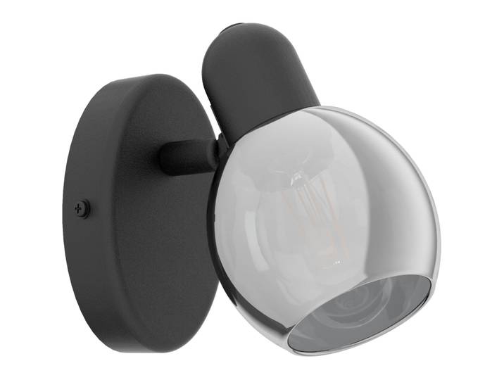 Eglo Spot Pollica Schwarz Stahl B 6.5 cm
