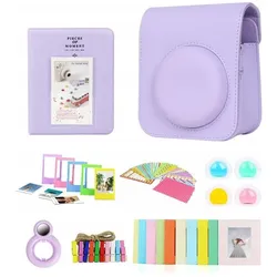 Loveinstant SET 8in1 Accessories for FujiFilm INSTAX Mini 12/Purple, Kameratasche, Violett