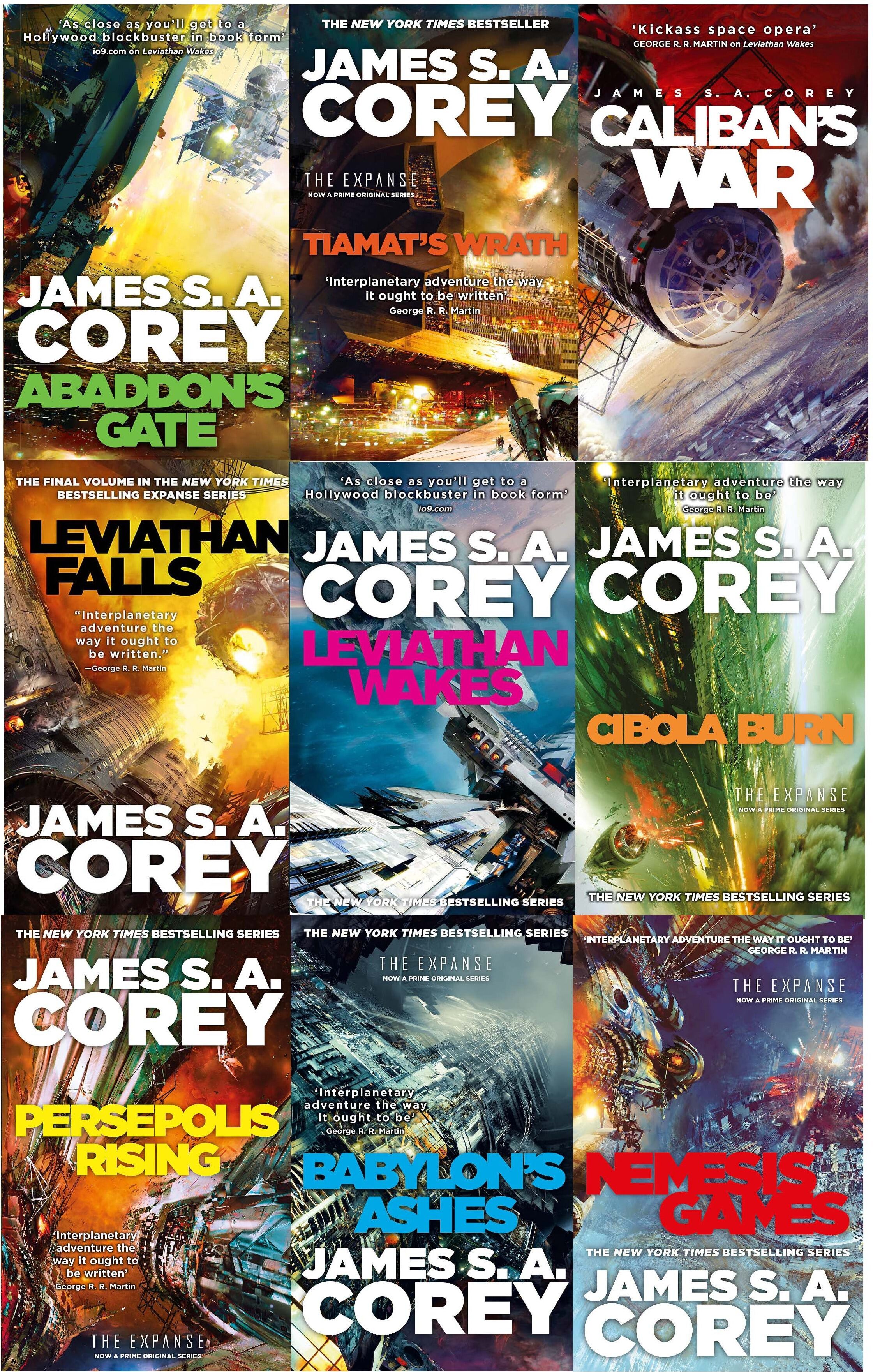 Orbit The Expanse Series 9 Books Collection Set by James S. A. Corey   Epic Science Fiction Saga (Prime Original TV Series)